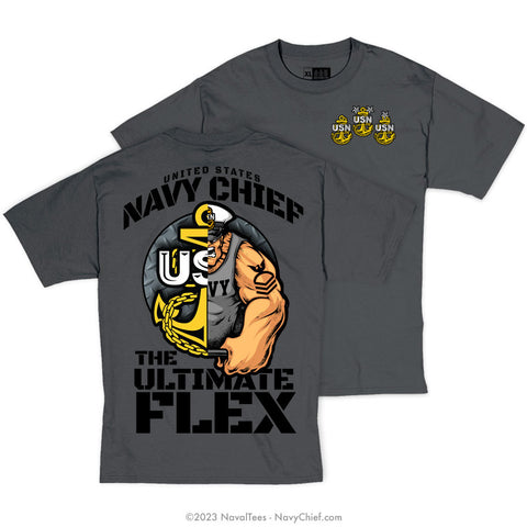 "Chief Flex" Tee - Charcoal