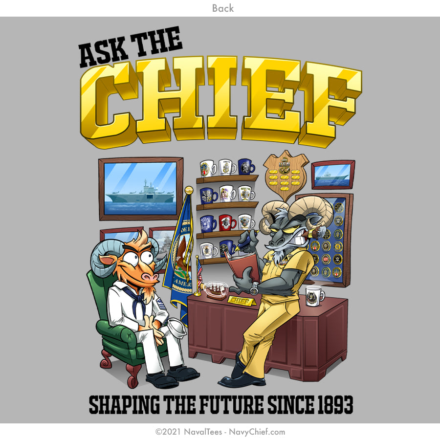 "Ask The Chief" Tee - Grey