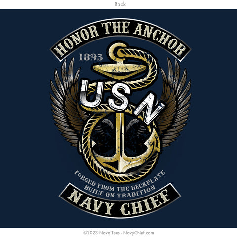 "Honor The Anchor" Tee - Navy