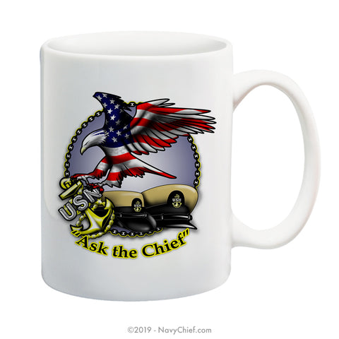 "Ask the Chief" - 15 oz Coffee Mug - NavyChief.com - Navy Pride, Chief Pride.