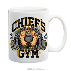 "Chiefs Gym" - 15 oz Coffee Mug - NavyChief.com - Navy Pride, Chief Pride.