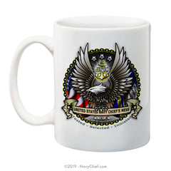 "CPO Eagle" - 15 oz Coffee Mug - NavyChief.com - Navy Pride, Chief Pride.