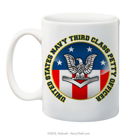 "United States Navy Third Class Petty Officer" 15 oz Coffee Mug - NavyChief.com - Navy Pride, Chief Pride.