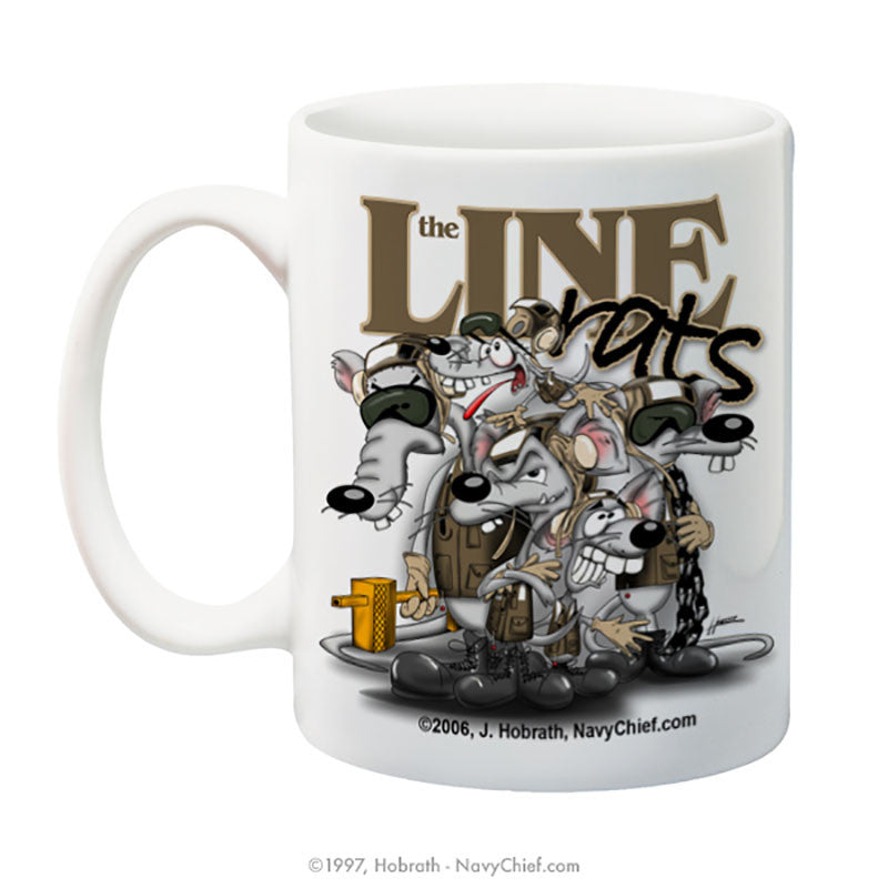 "Line Rats" 15 oz Coffee Mug - NavyChief.com - Navy Pride, Chief Pride.