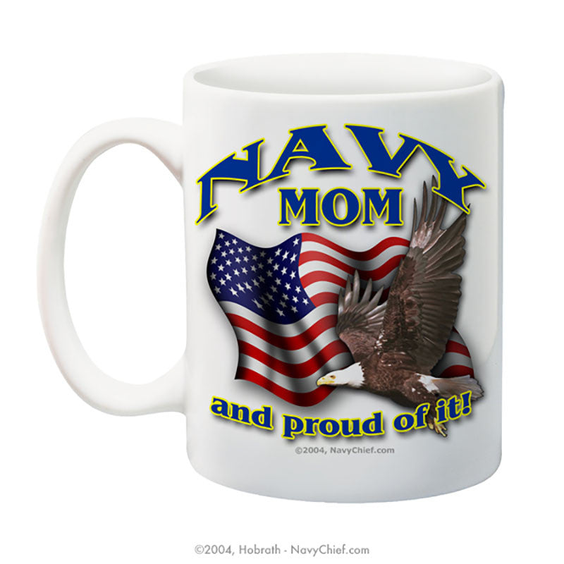 "Navy Mom" 15 oz Coffee Mug - NavyChief.com - Navy Pride, Chief Pride.