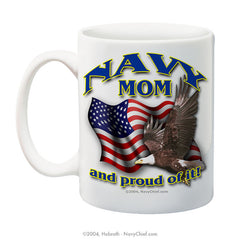 "Navy Mom" 15 oz Coffee Mug - NavyChief.com - Navy Pride, Chief Pride.
