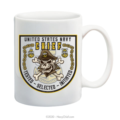 Original CPO2 Skull - 15 oz Coffee Mug - NavyChief.com - Navy Pride, Chief Pride.
