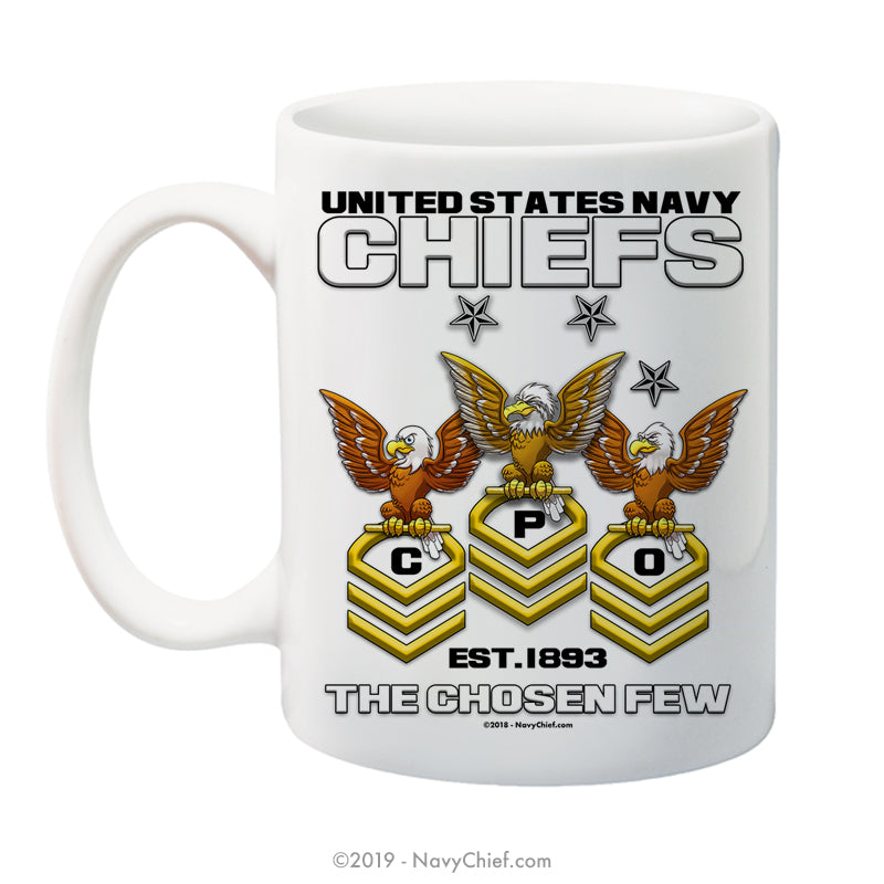 "Old Crows" - 15 oz Coffee Mug - NavyChief.com - Navy Pride, Chief Pride.