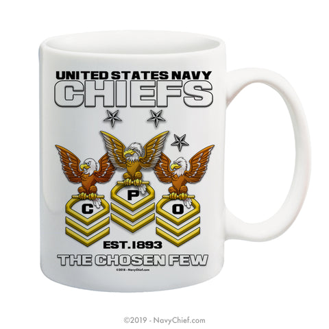 "Old Crows" - 15 oz Coffee Mug - NavyChief.com - Navy Pride, Chief Pride.