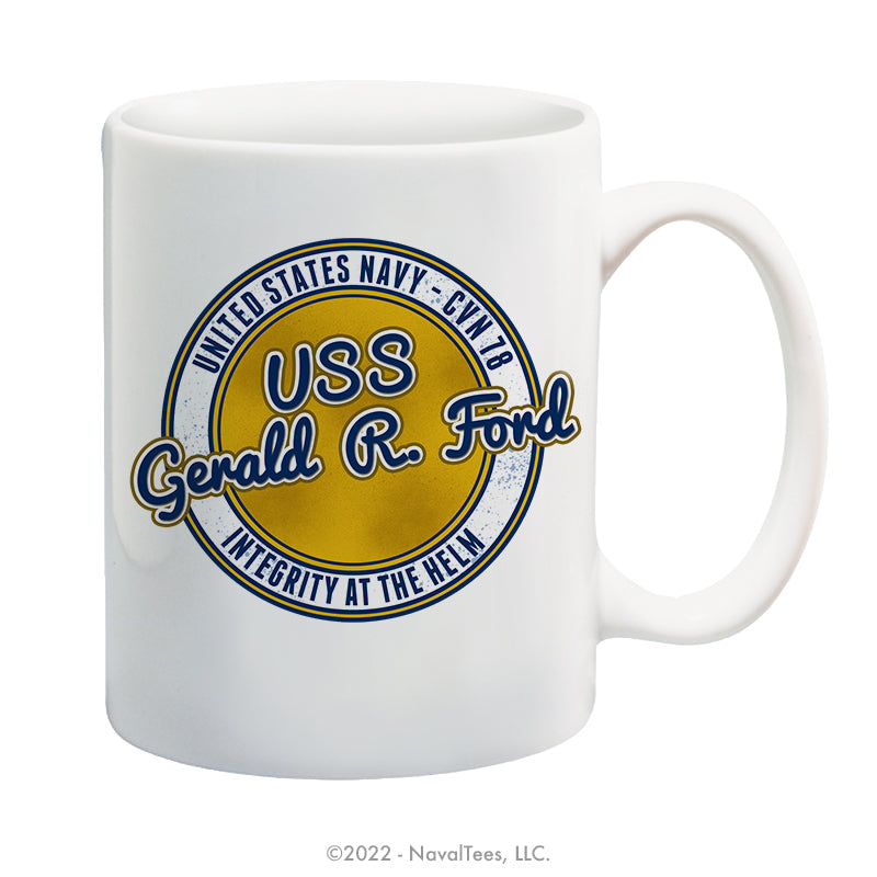 "USS Gerald R. Ford" - 15 oz Coffee Mug