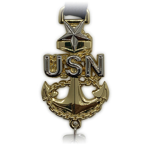U.S. Navy Senior Chief Lanyard with SCPO Anchor
