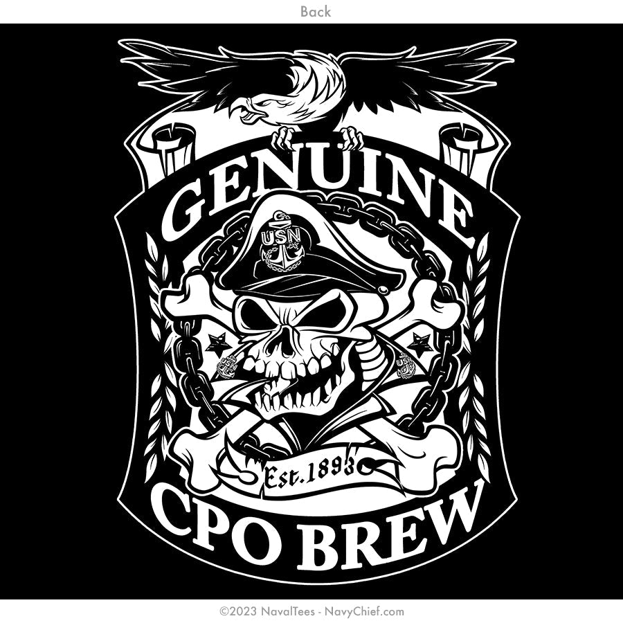"CPO Brew" Moisture Wicking Long Sleeve Tee - Black