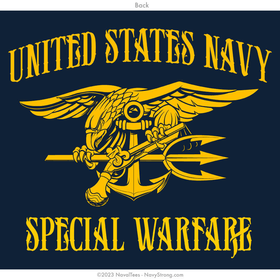 "Naval Special Warfare" Hooded Sweatshirt - Navy