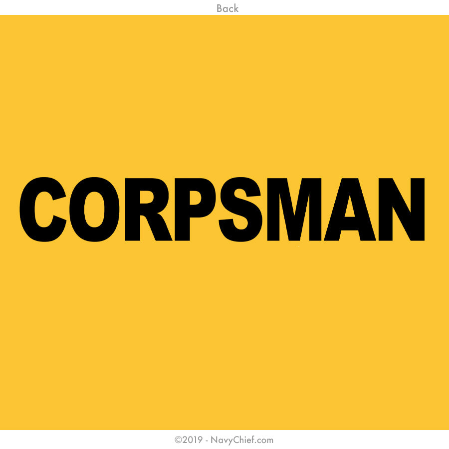 "CPO Corpsman" T-shirt, Gold - NavyChief.com - Navy Pride, Chief Pride.
