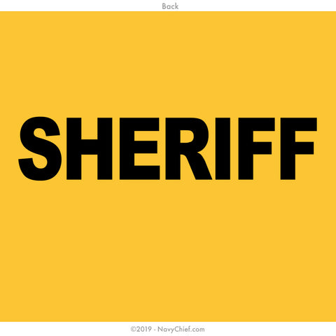 CPO Sheriff T-shirt, Gold - NavyChief.com - Navy Pride, Chief Pride.